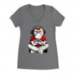T-Shirt Femme Wise Monkey - Hear no evil